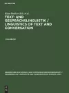 Text- und Gesprächslinguistik 1. Halbband cover