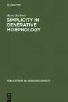 Simplicity in Generative Morphology cover