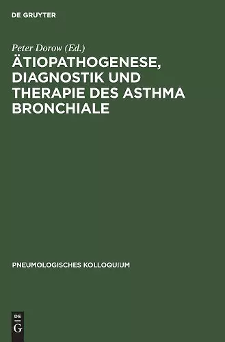 Ätiopathogenese, Diagnostik und Therapie des Asthma bronchiale cover