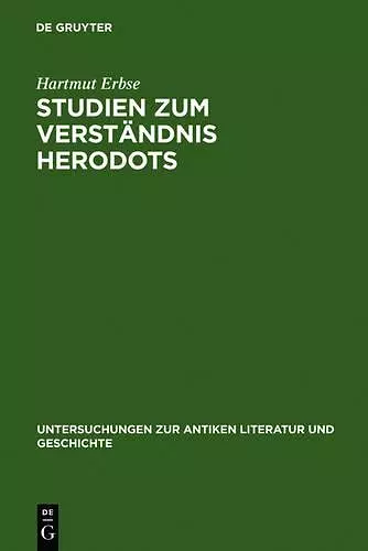 Studien Zum Verständnis Herodots cover