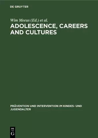 Adolescence, Careers and Cultures cover