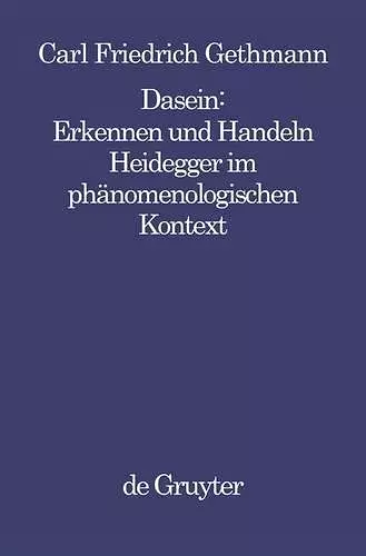 Dasein: Erkennen Und Handeln cover