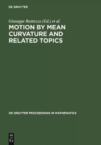 Motion by Mean Curvature and Related Topics cover