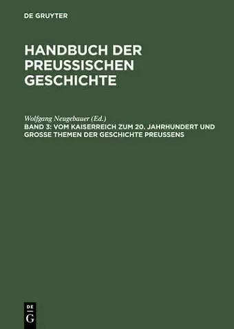 Vom Kaiserreich zum 20. Jahrhundert und Große Themen der Geschichte Preußens cover