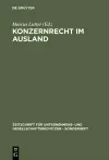 Konzernrecht im Ausland cover