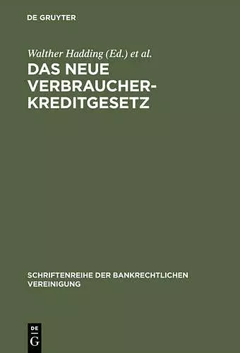 Das neue Verbraucherkreditgesetz cover