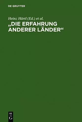 "Die Erfahrung anderer Länder" cover