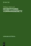 Investitionsvorranggesetz cover