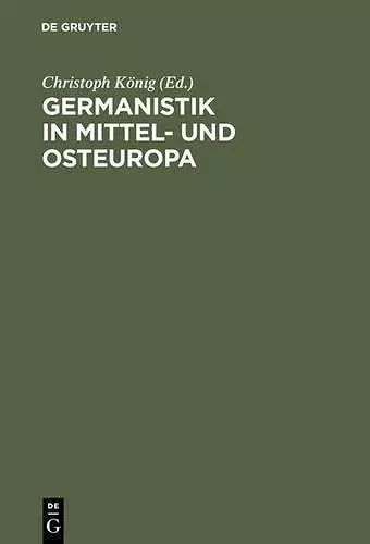 Germanistik in Mittel- und Osteuropa cover