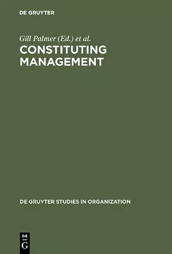 Constituting Management cover