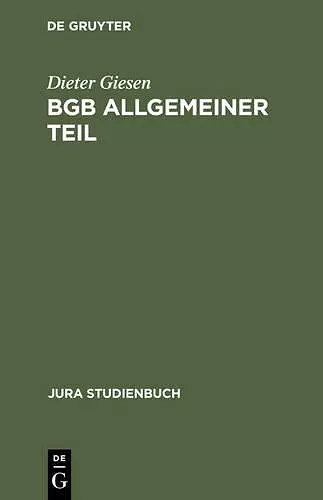 BGB Allgemeiner Teil cover