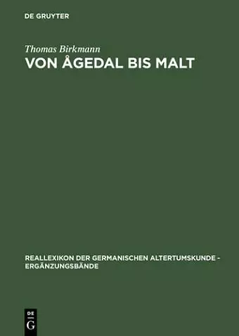 Von Ågedal bis Malt cover