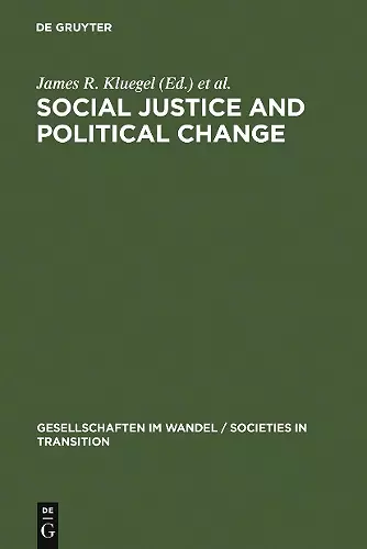 Social Justice and Political Change cover