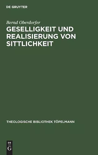 Geselligkeit Und Realisierung Von Sittlichkeit cover