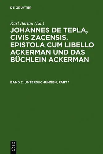Untersuchungen cover