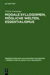 Modale Syllogismen, mögliche Welten, Essentialismus cover