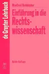 Einführung in die Rechtswissenschaft cover