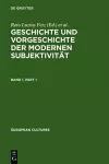 Geschichte Und Vorgeschichte Der Modernen Subjektivität cover