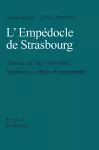 L'Empédocle de Strasbourg (P. Strasb. gr. Inv. 1665-1666) cover