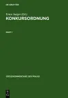 Konkursordnung cover