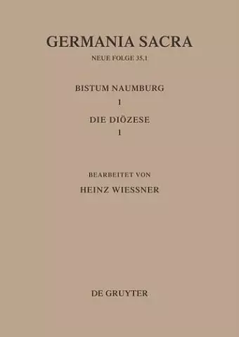 Germania Sacra, Bd 35,1, Die Bistümer der Kirchenprovinz Magdeburg cover