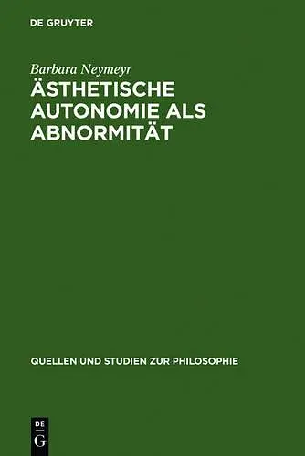 Ästhetische Autonomie als Abnormität cover