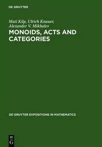 Monoids, Acts and Categories cover