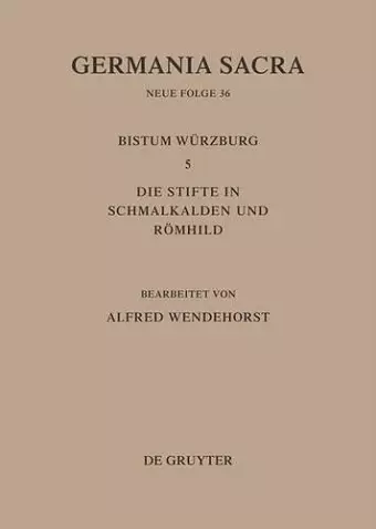 Germania Sacra, Bd 36, Die Bistümer der Kirchenprovinz Mainz cover