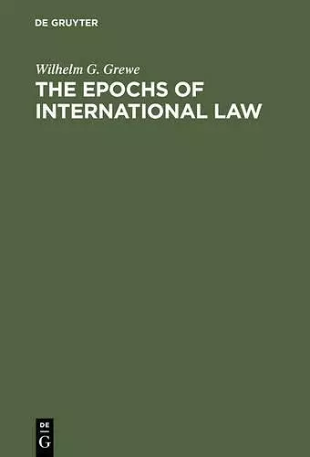 The Epochs of International Law cover