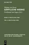 Weltliche Lyrik cover