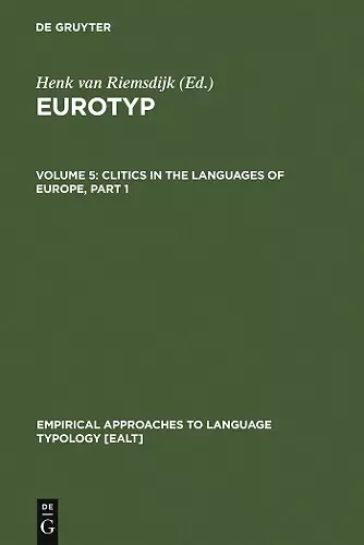 Clitics in the Languages of Europe cover