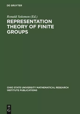 Representation Theory of Finite Groups cover