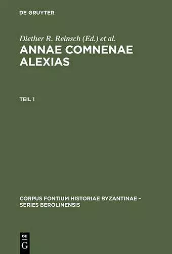 Annae Comnenae Alexias cover
