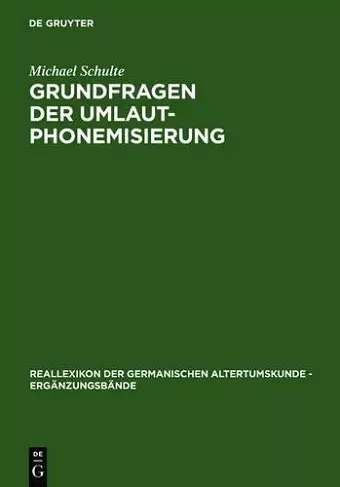 Grundfragen der Umlautphonemisierung cover