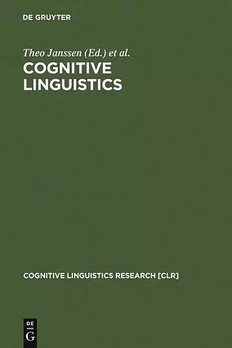 Cognitive Linguistics cover
