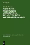 Aufsichtsrechtliche Verhaltenspflichten beim Wertpapierhandel cover