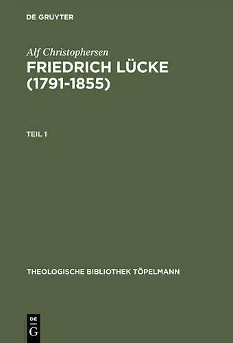 Friedrich Lücke (1791–1855) cover