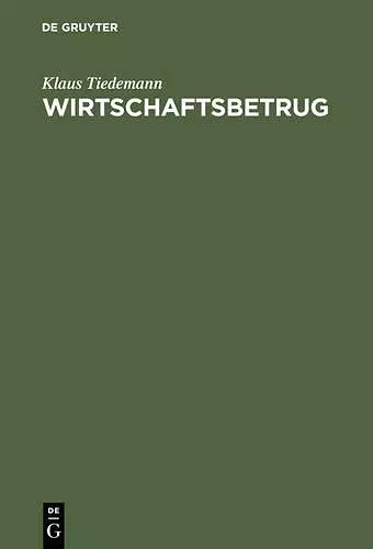 Wirtschaftsbetrug cover