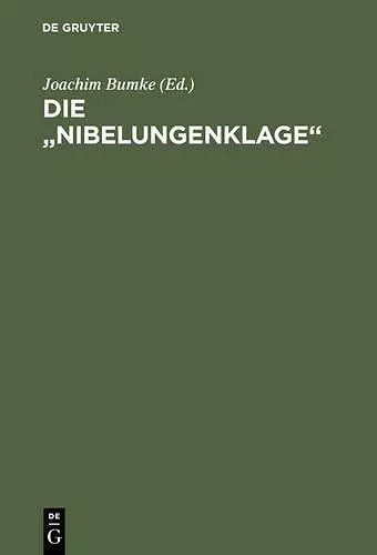 Die "Nibelungenklage cover