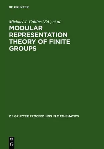 Modular Representation Theory of Finite Groups cover