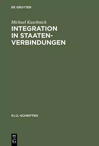 Integration in Staatenverbindungen cover