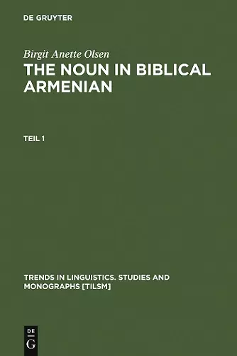 The Noun in Biblical Armenian cover