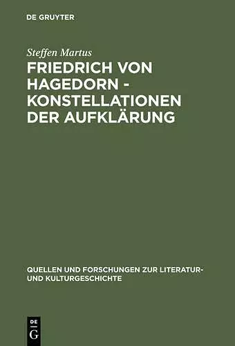 Friedrich Von Hagedorn - Konstellationen Der Aufklärung cover