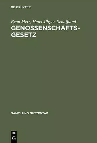 Genossenschaftsgesetz cover