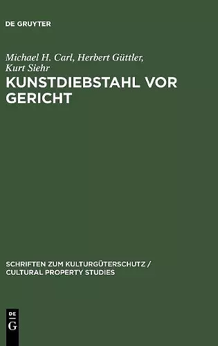 Kunstdiebstahl vor Gericht cover