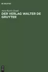 Der Verlag Walter de Gruyter cover