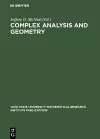 Complex Analysis and Geometry cover