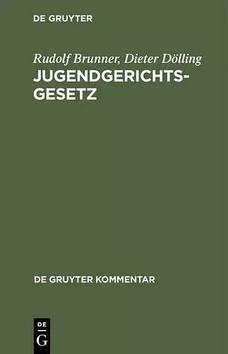 Jugendgerichtsgesetz cover