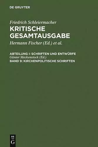 Kirchenpolitische Schriften cover