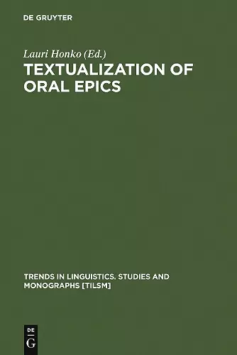 Textualization of Oral Epics cover